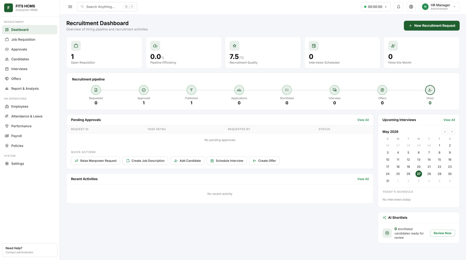 HCMS - HR & Candidate Management System